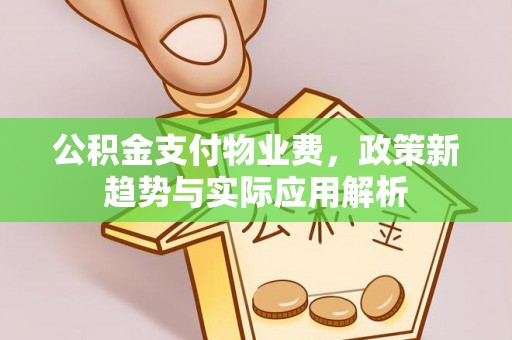 万江公积金支付物业费，政策新趋势与实际应用解析