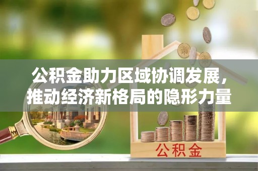 万江公积金助力区域协调发展，推动经济新格局的隐形力量