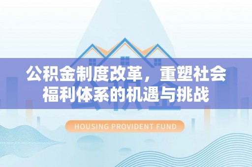 万江公积金制度改革，重塑社会福利体系的机遇与挑战