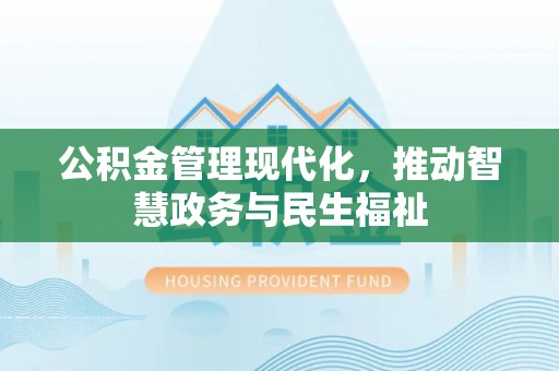 万江公积金管理现代化，推动智慧政务与民生福祉