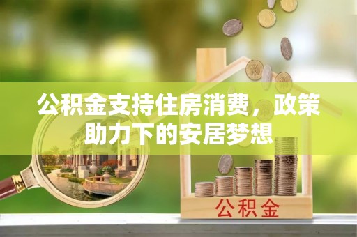 万江公积金支持住房消费，政策助力下的安居梦想