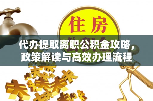 万江代办提取离职公积金攻略，政策解读与高效办理流程