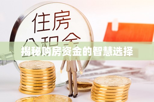 万江揭秘购房资金的智慧选择