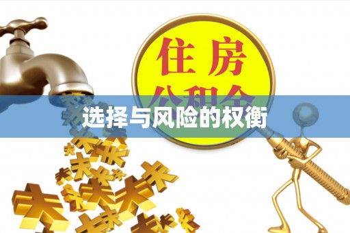 万江选择与风险的权衡