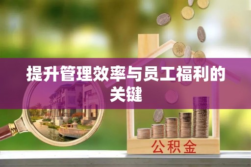 万江提升管理效率与员工福利的关键