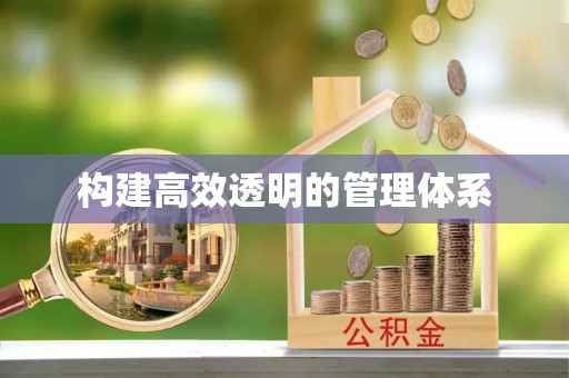 万江构建高效透明的管理体系