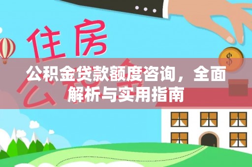 万江公积金贷款额度咨询，全面解析与实用指南