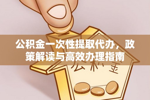 万江公积金一次性提取代办，政策解读与高效办理指南