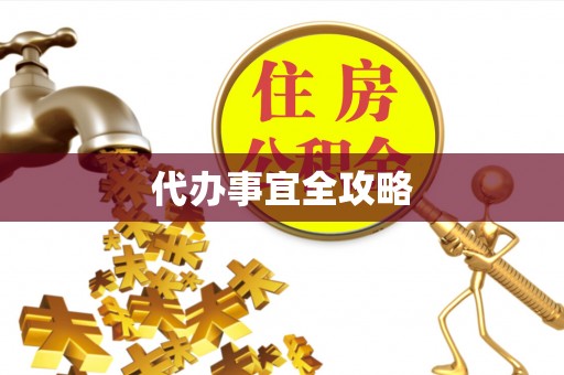 万江代办事宜全攻略