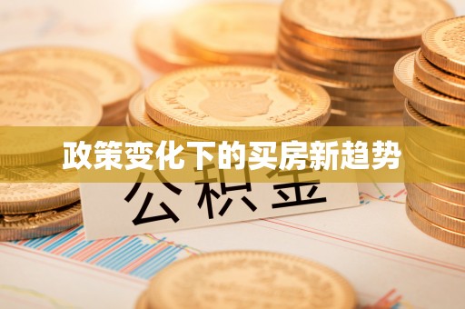 万江政策变化下的买房新趋势