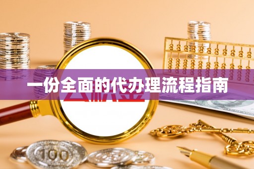 万江一份全面的代办理流程指南