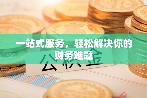 万江一站式服务，轻松解决你的财务难题