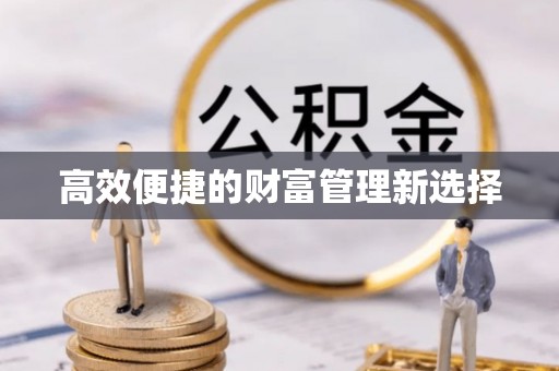 万江高效便捷的财富管理新选择