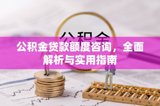 万江公积金贷款额度咨询，全面解析与实用指南