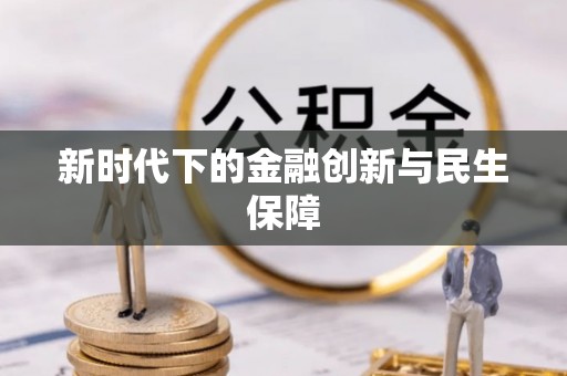 万江新时代下的金融创新与民生保障