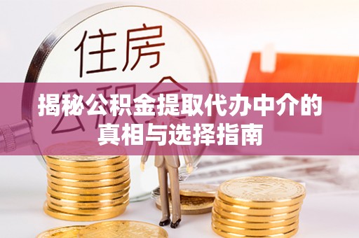 万江揭秘公积金提取代办中介的真相与选择指南