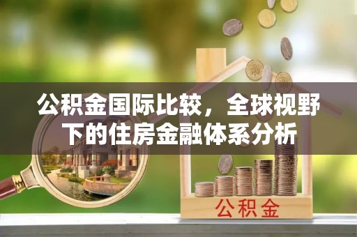 万江公积金国际比较，全球视野下的住房金融体系分析